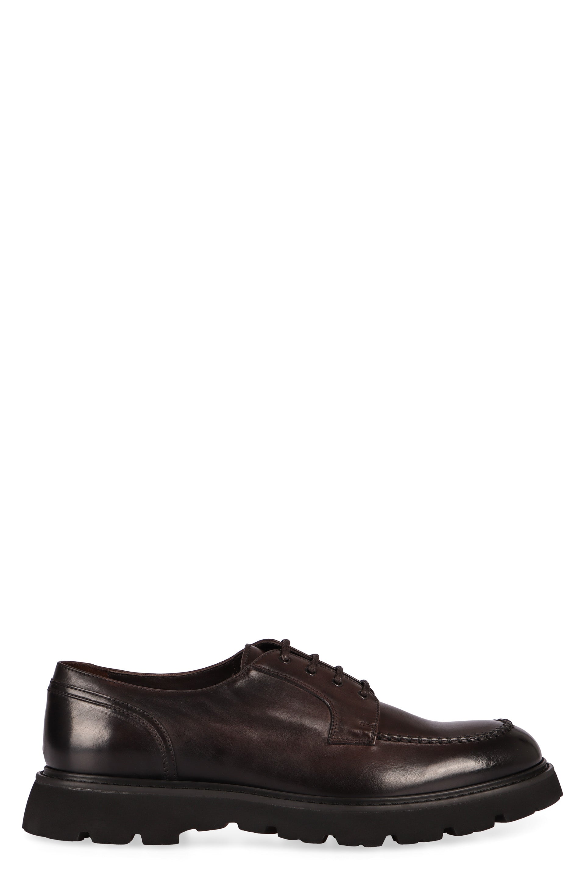 DOUCAL'S Classic Derby Dress Shoes - Lace Up with Comb Seams