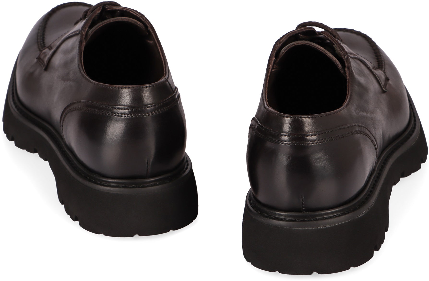 DOUCAL'S Classic Derby Dress Shoes - Lace Up with Comb Seams