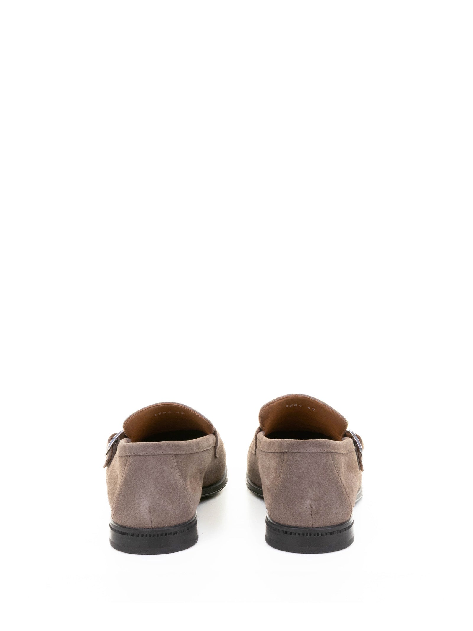 DOUCAL'S Double Buckle Suede Moccasin for Men