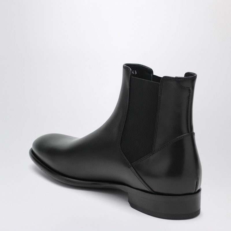 DOUCAL'S Smooth Leather Ankle Boots for Men