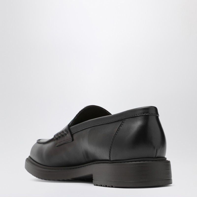 DOUCAL'S Men's Penny Loafer with Strap Detail