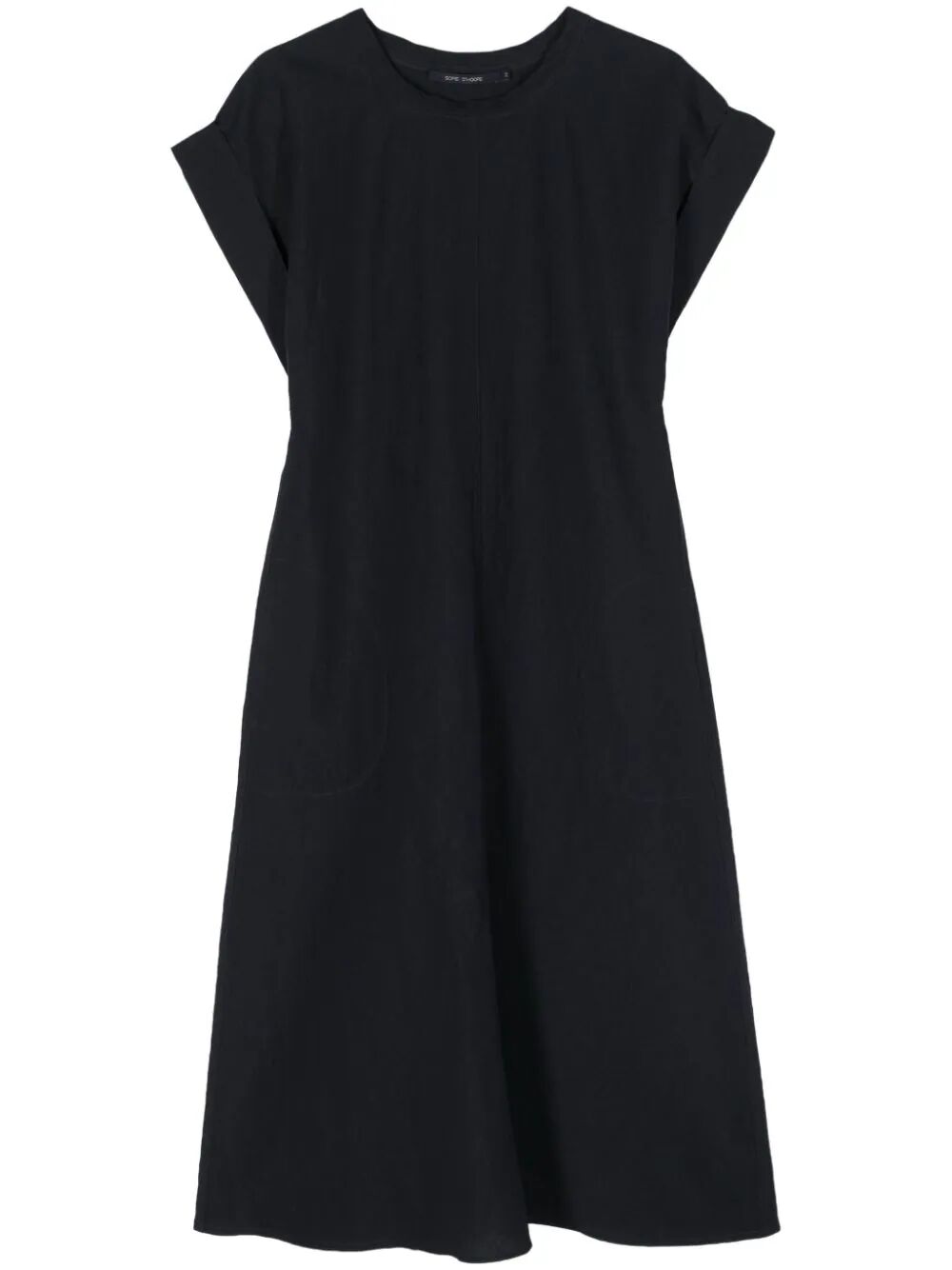 SOFIE D HOORE Long Dress with Pockets and Short Sleeves