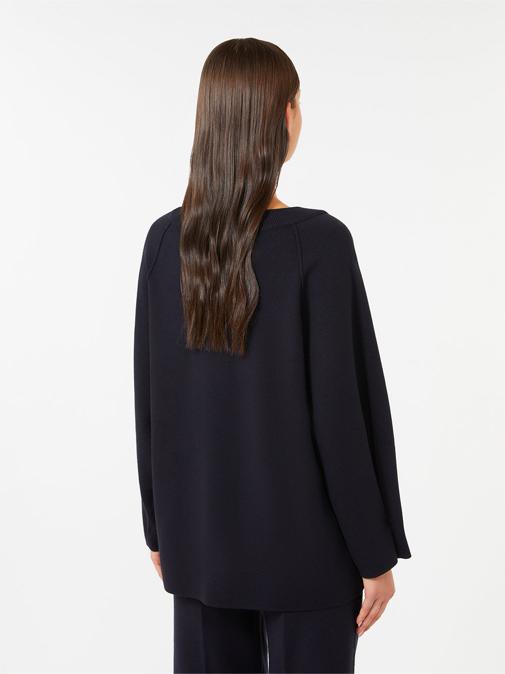 MAX MARA Oversized Sweater in Viscose and Wool Yarn