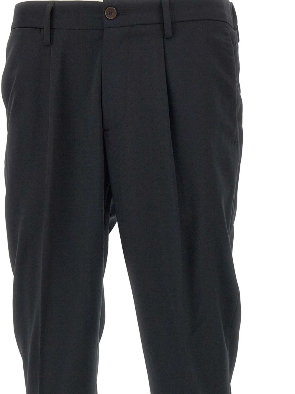 DEVORE Front Pleated Cotton Modal Trousers for Men