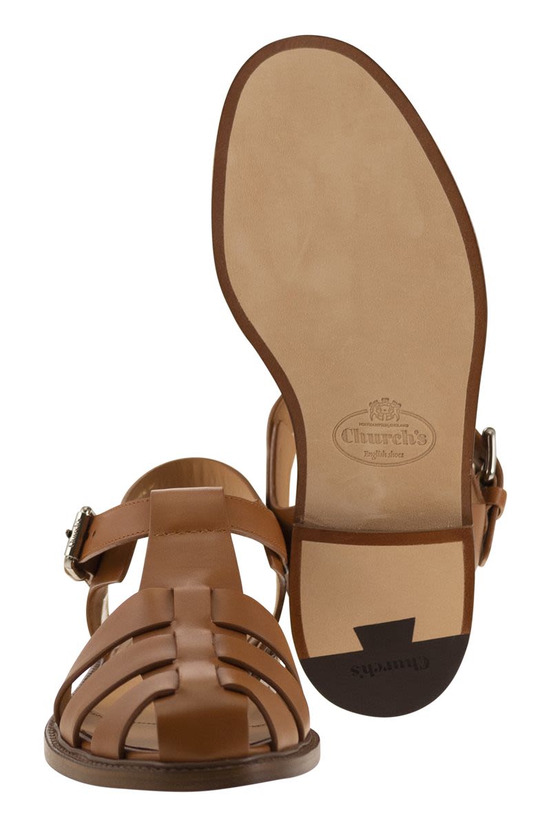 CHURCH'S Retro-Inspired Calfskin Sandal for Women