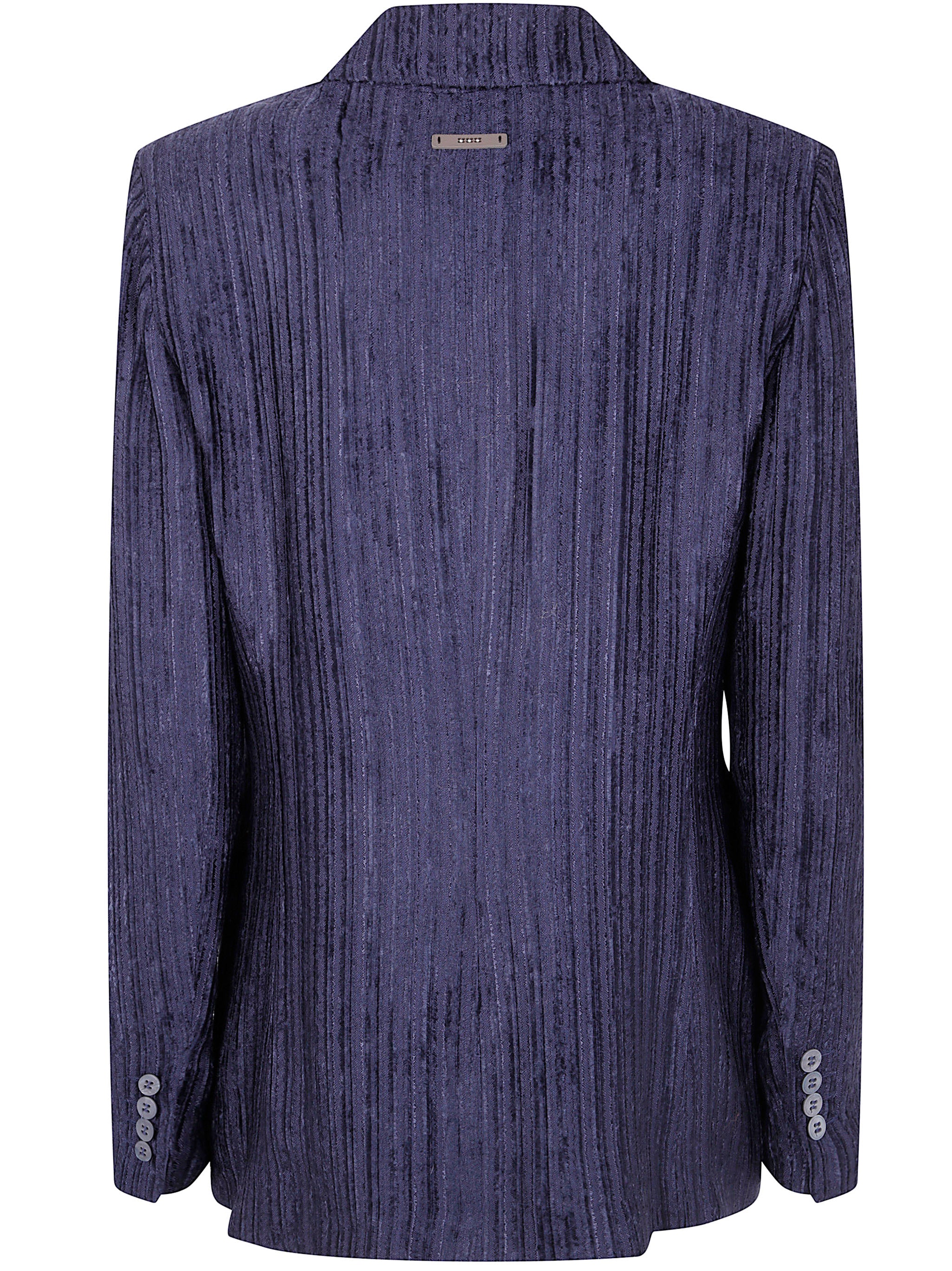 PESERICO Double Breasted Velvet Jacket