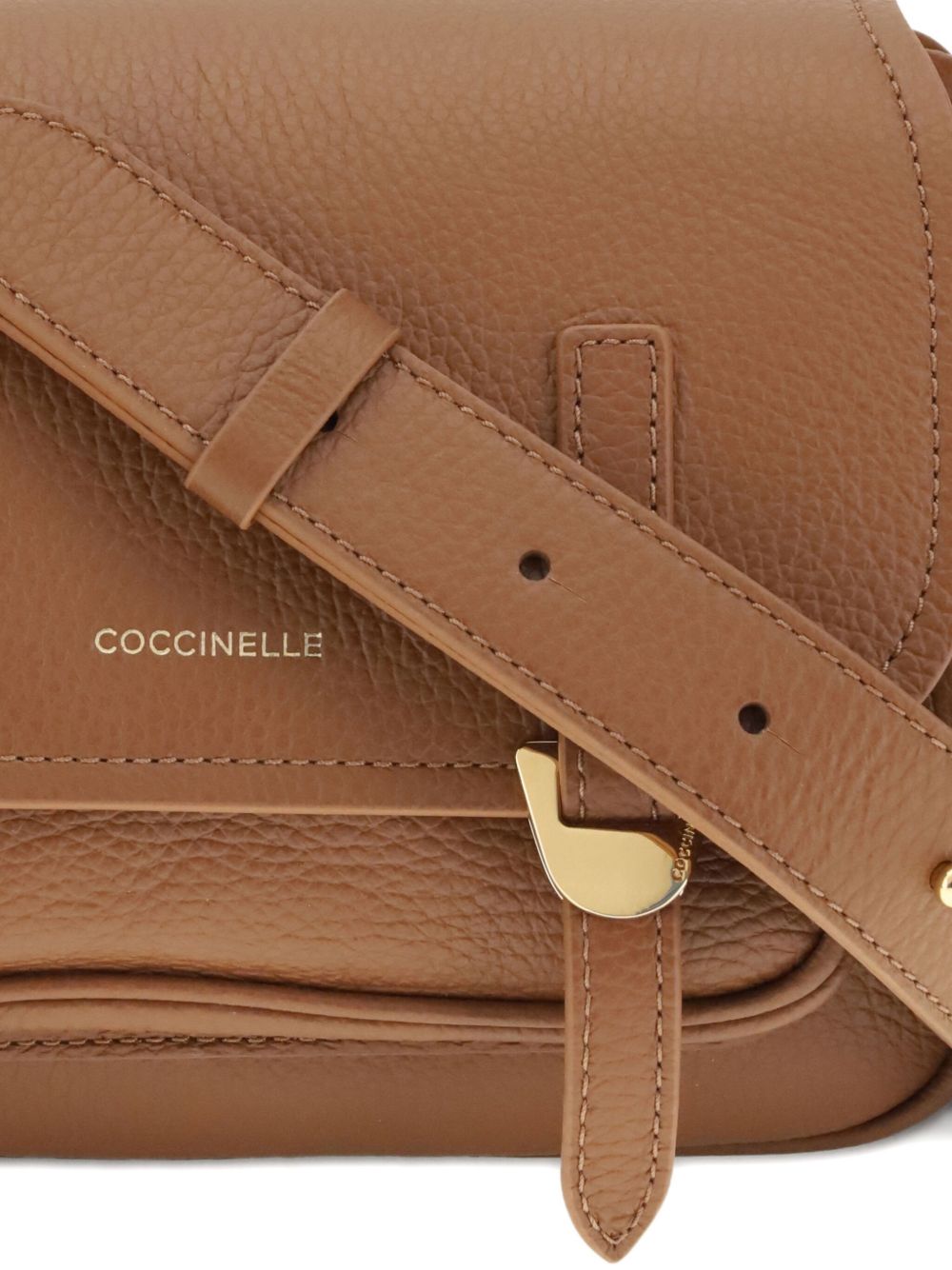 COCCINELLE Stylish Buckle Handbag with Adjustable Shoulder Strap