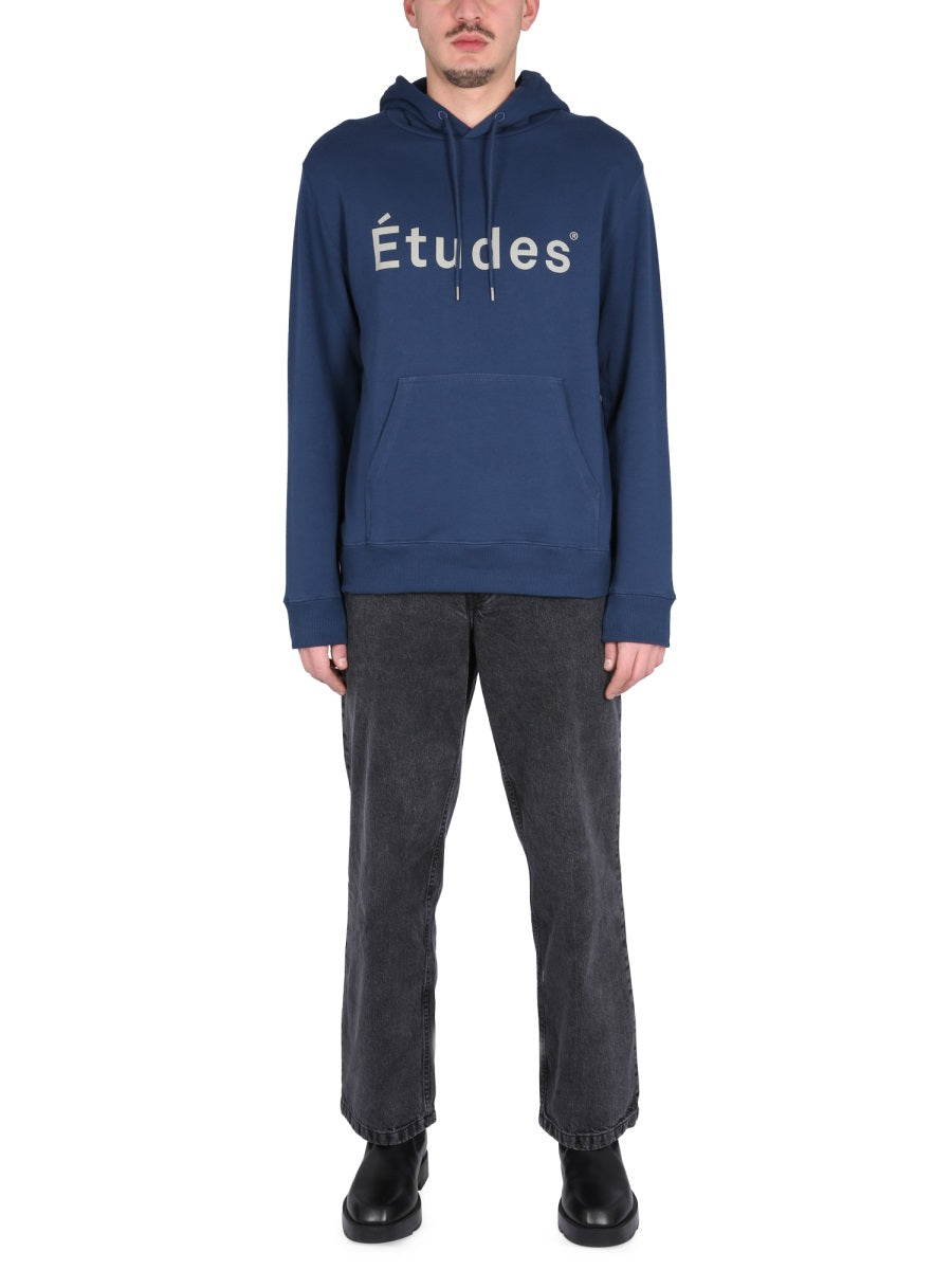 ETUDES STUDIO Men's Crossneck Ribbed Hoodie