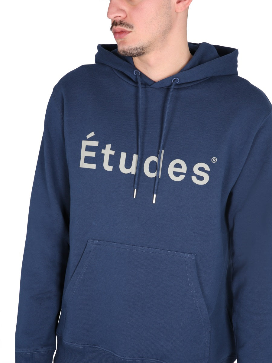 ETUDES STUDIO Men's Crossneck Ribbed Hoodie