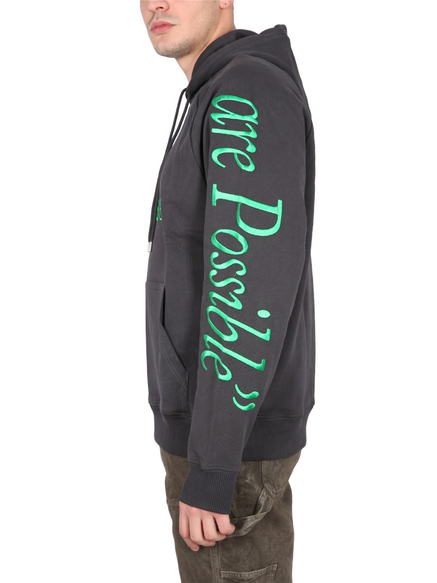 ETUDES STUDIO Embroidered Logo Hoodie with Drawstring - Men's SS23