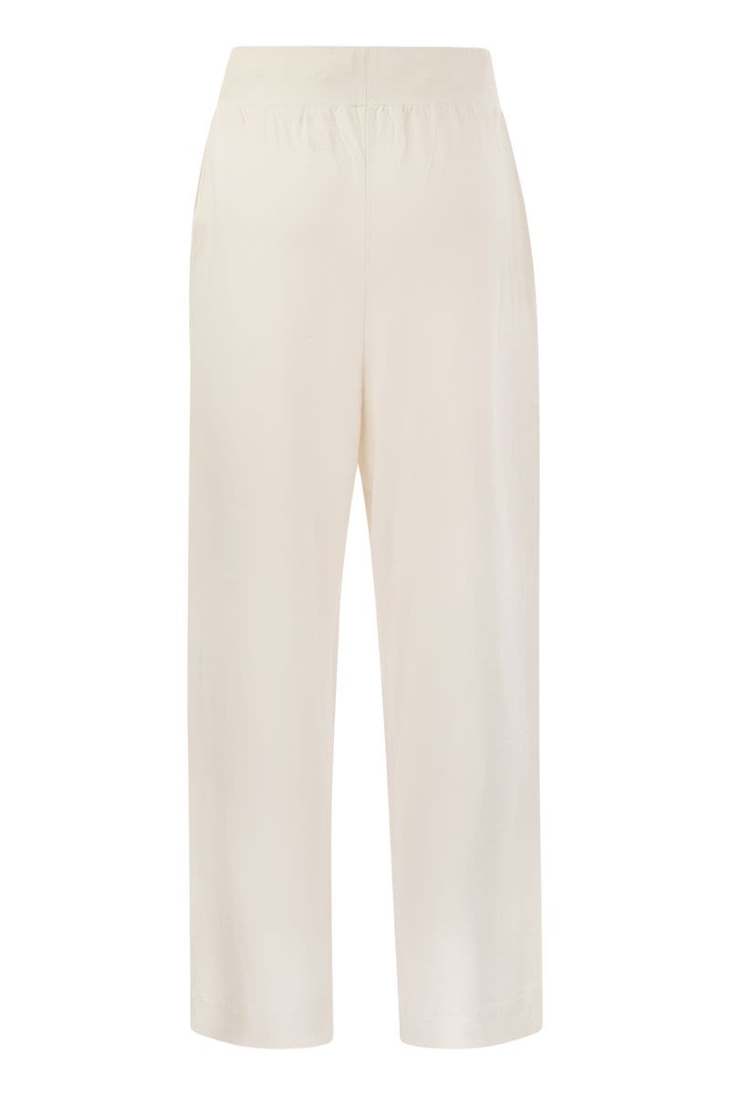 MAJESTIC Elegant Elasticated Waist Trousers
