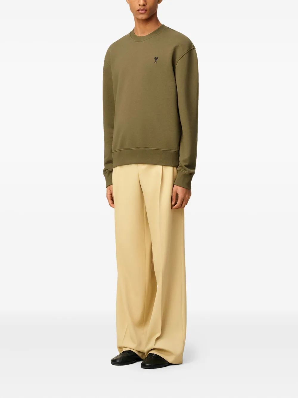 AMI PARIS Casual Molleton Sweatshirt for Men