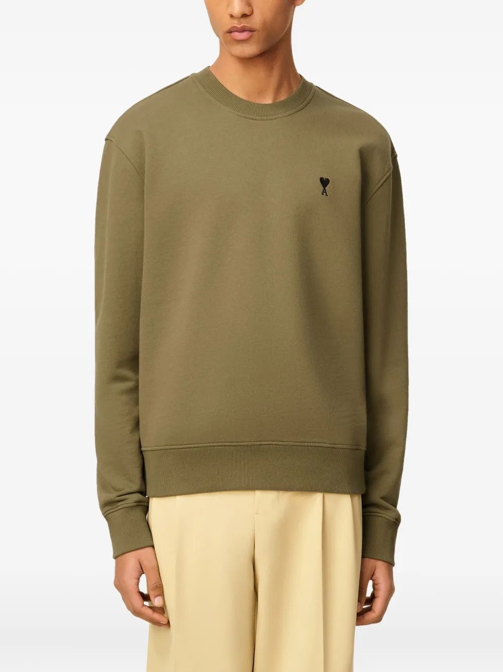 AMI PARIS Casual Molleton Sweatshirt for Men
