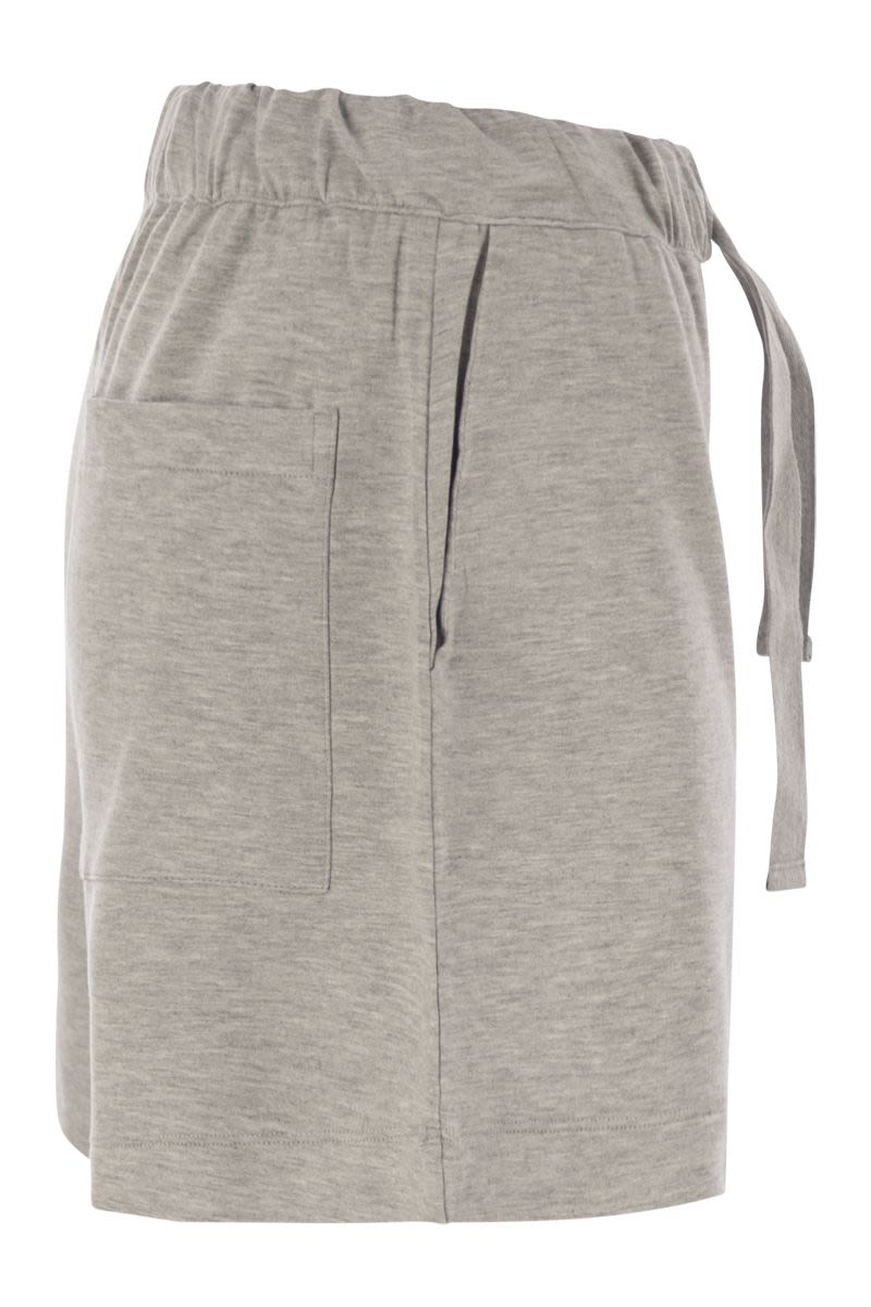 MAJESTIC Drawstring Waist Mini Shorts