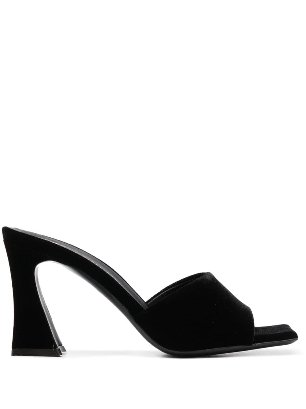 GIUSEPPE ZANOTTI Velvet Effect 90MM Flat Sandals for Women