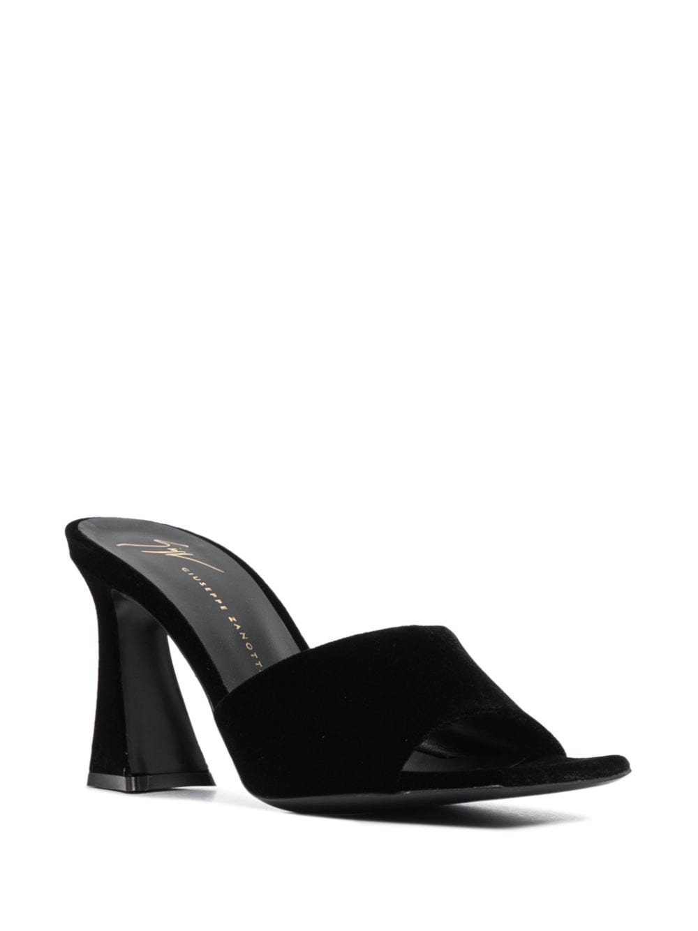 GIUSEPPE ZANOTTI Velvet Effect 90MM Flat Sandals for Women