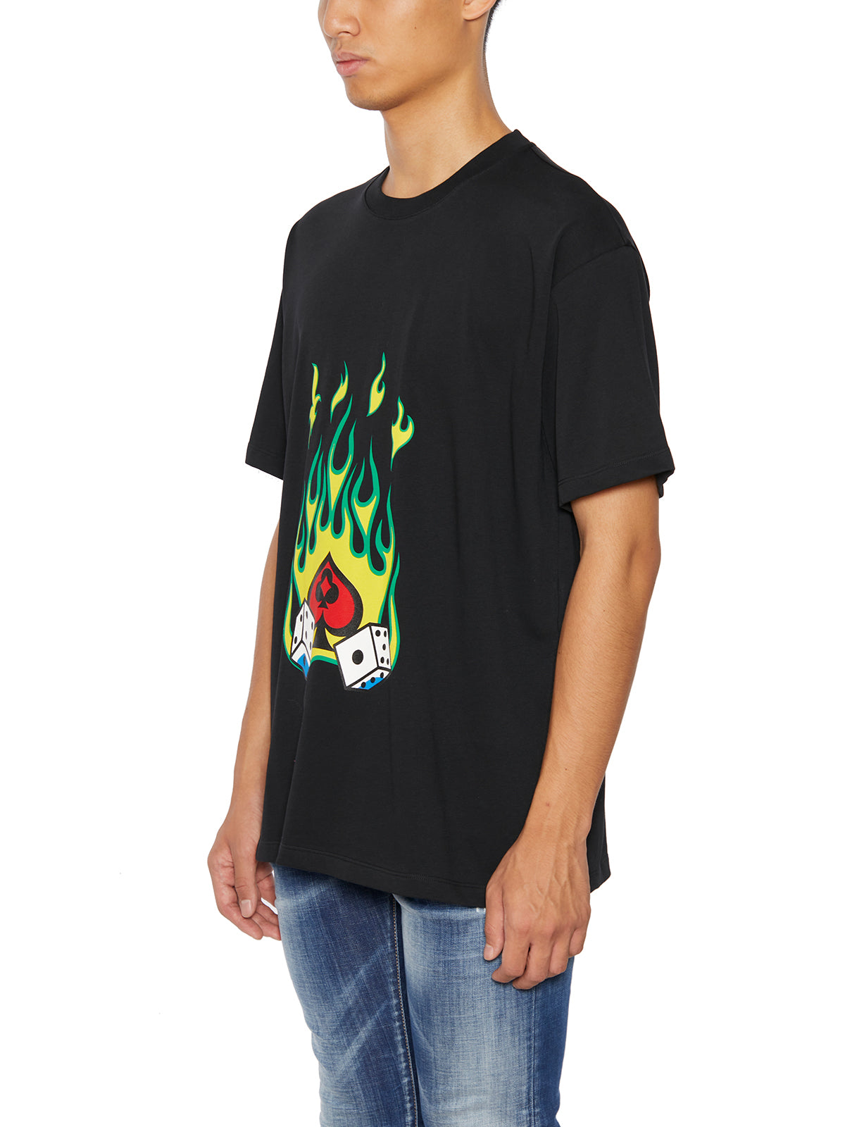 JUST DON Cotton Crew Neck T-Shirt - Size M