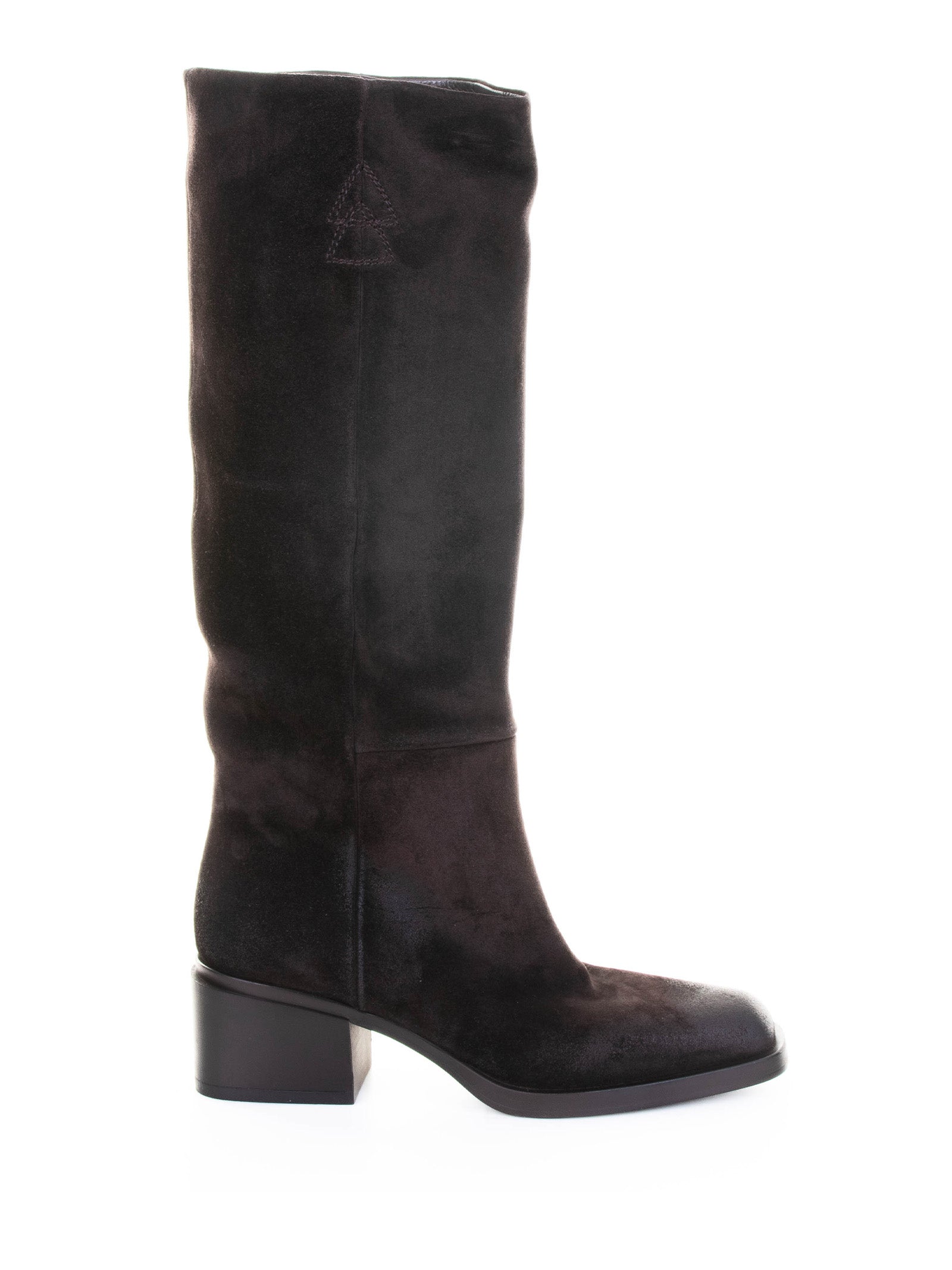 ELENA IACHI Suede Zip-Up Boots for Women