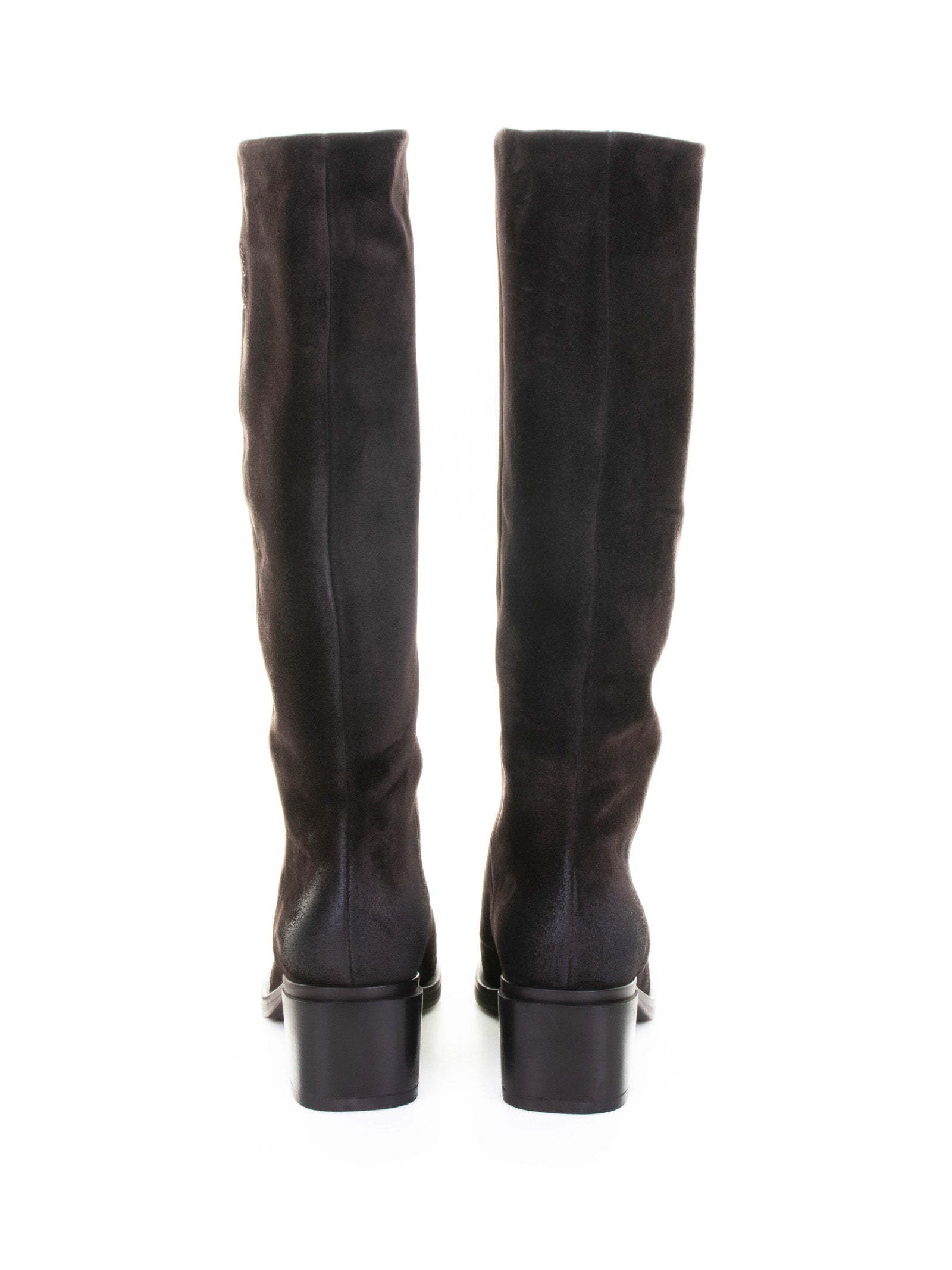 ELENA IACHI Suede Zip-Up Boots for Women