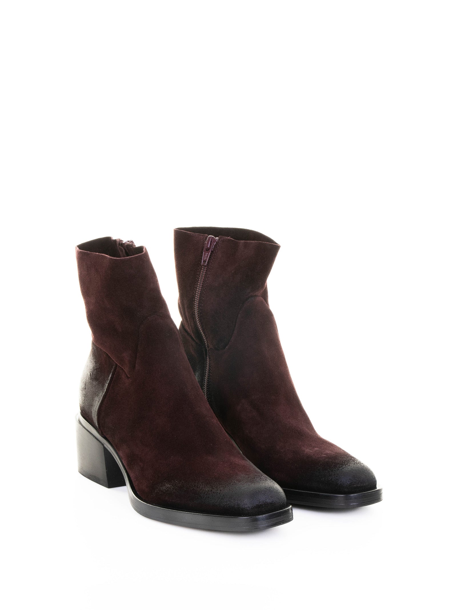 ELENA IACHI Suede Ankle Boot with Rubber Sole
