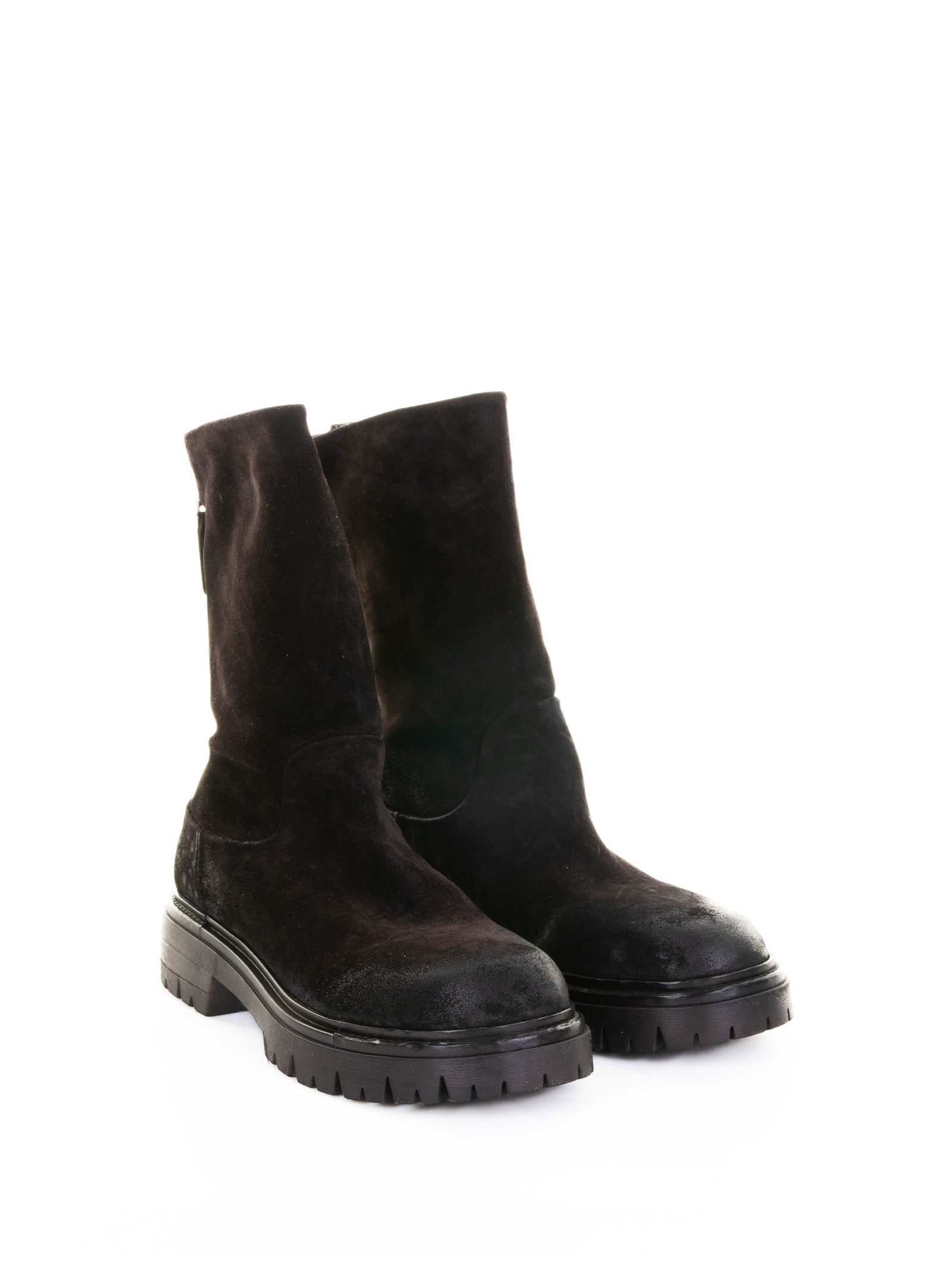 ELENA IACHI Suede Ankle Boot with Zip for Women