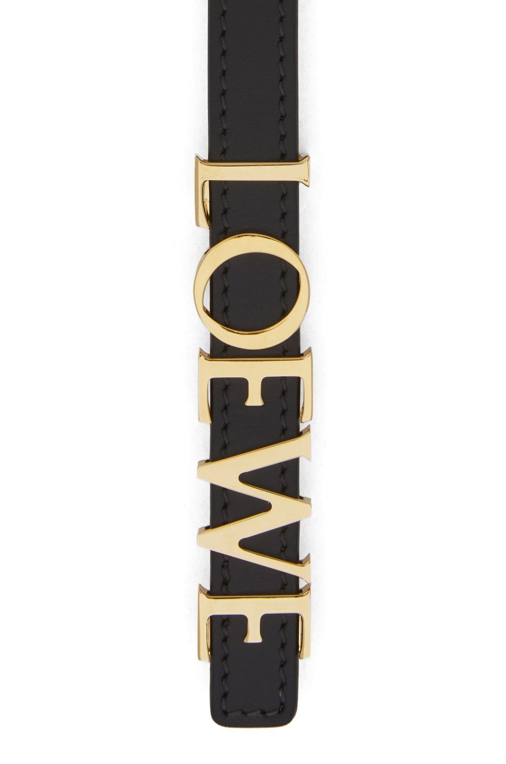 LOEWE Smooth Calfskin Belt 1.5cm with Gold-Tone Buckle