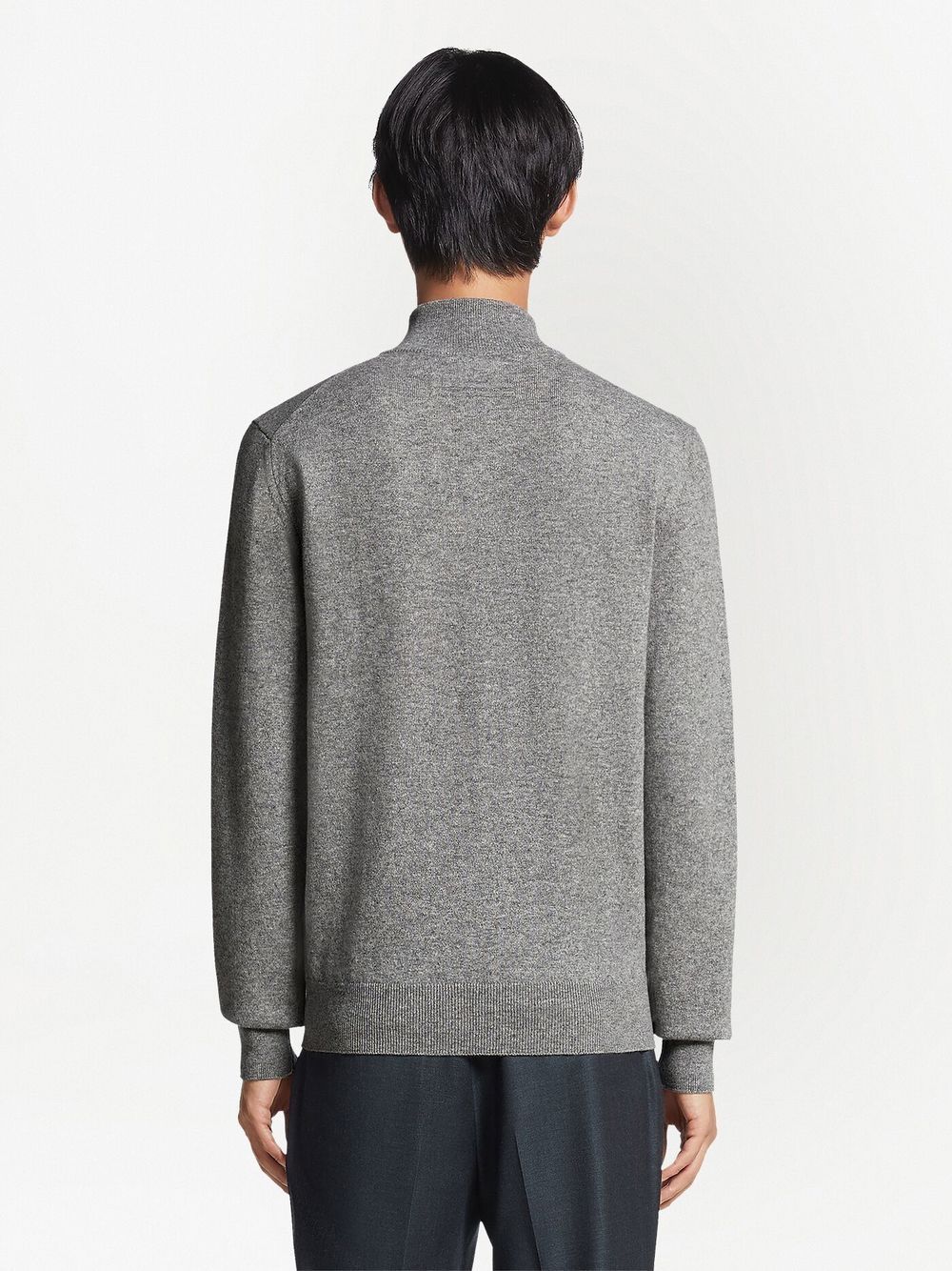 ZEGNA Cashmere Zip-Up Turtleneck for Men