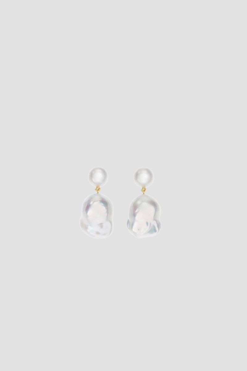 SOPHIE BILLE BRAHE Baroque-Style Freshwater Pearl Earrings