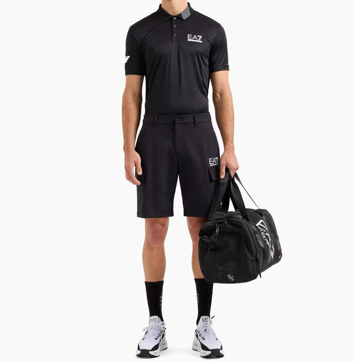 EA7 EMPORIO ARMANI Gym Handbag with Shoe Compartment - 51.5 x 29 x 26.5 cm