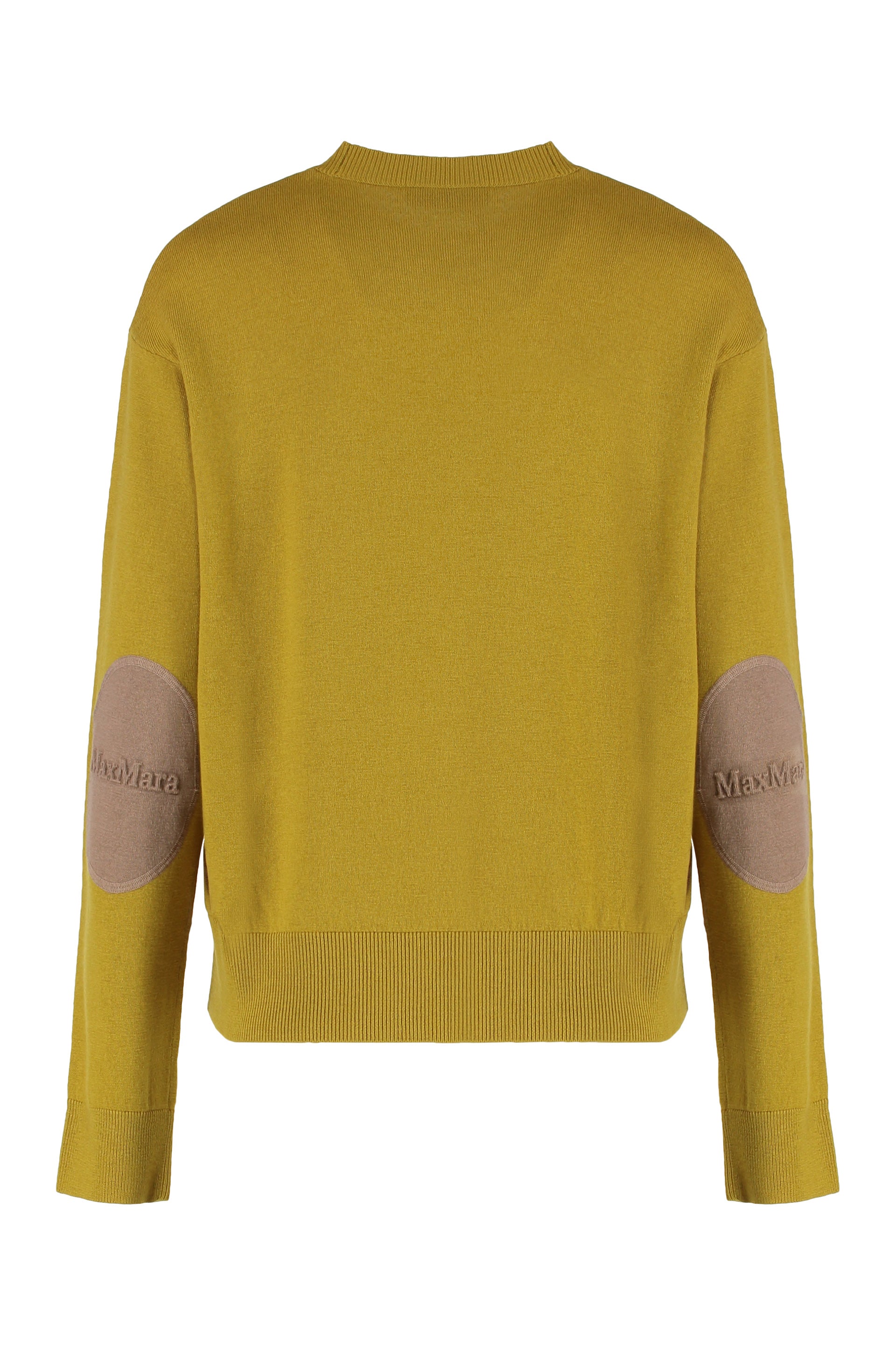 S MAX MARA ECO WOOL SWEATER with Ribbed Knit Edges - Women's Fashion