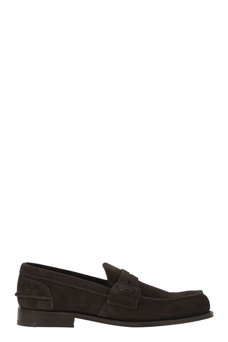 CHURCH'S Classic Suede Moccasin Lace-Up for Men
