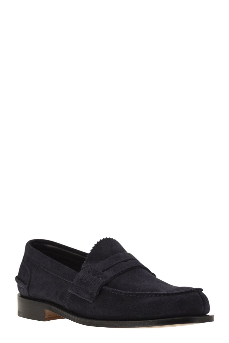 CHURCH'S Classic Suede Moccasin with Comfort Fit