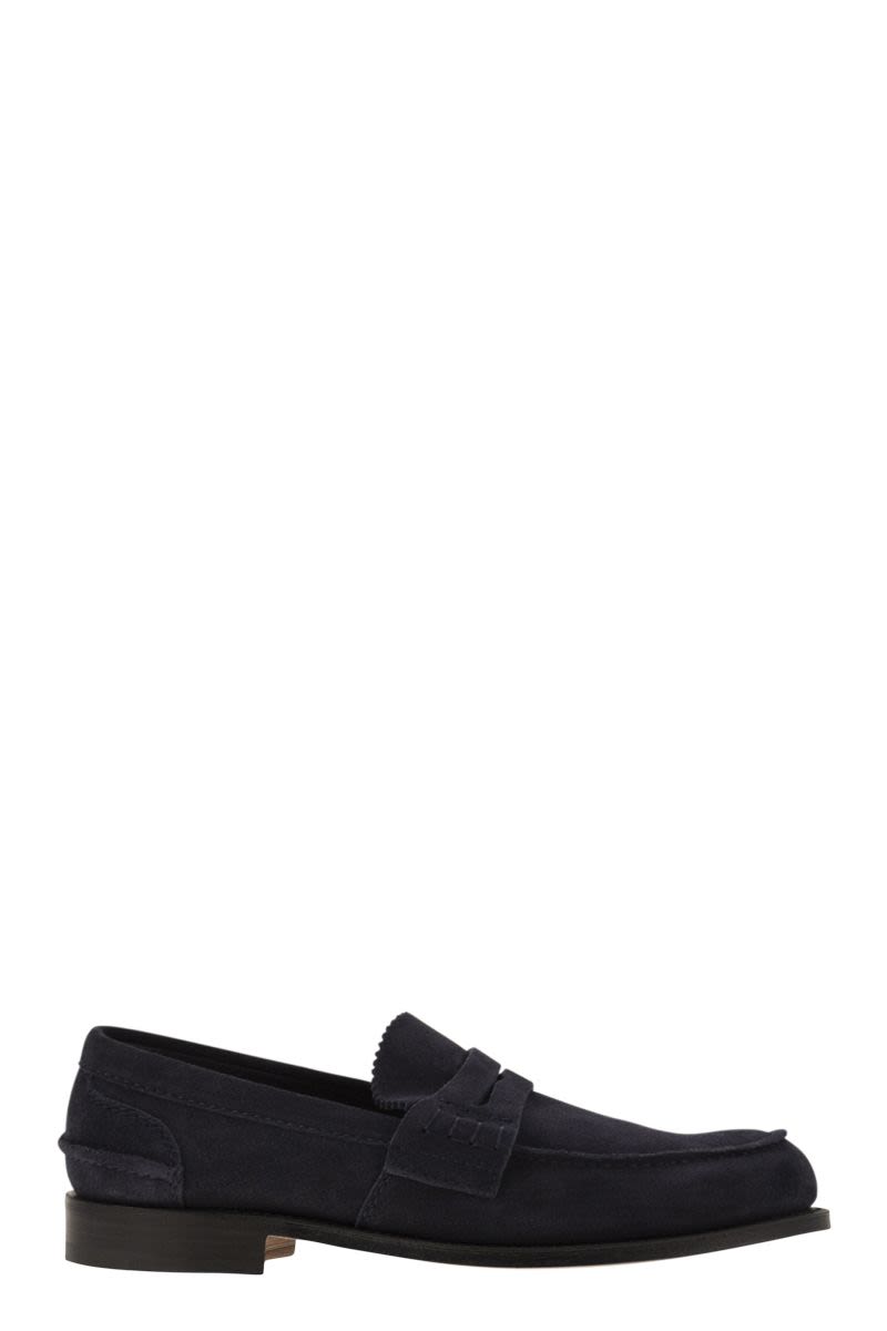 CHURCH'S Classic Suede Moccasin with Comfort Fit