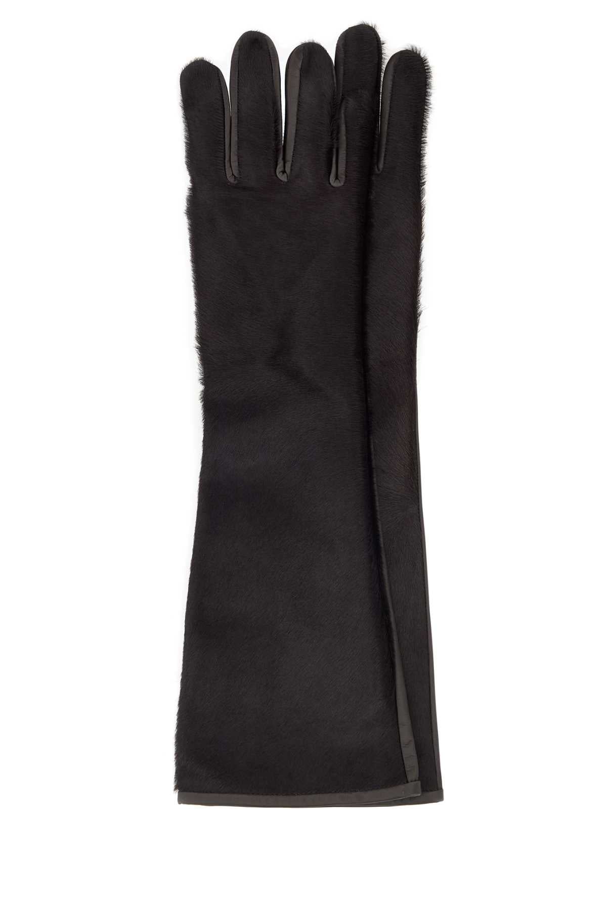 LOULOU DE SAISON Luxury Leather Hair Edna Gloves for Women