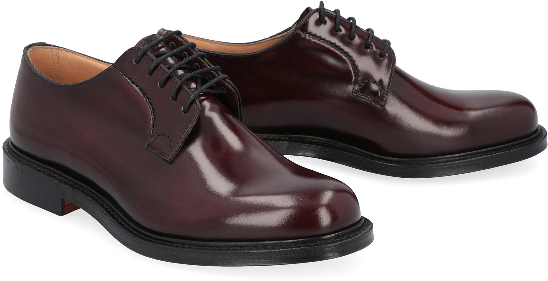 CHURCH'S Polished Binder Derby Dress Shoes