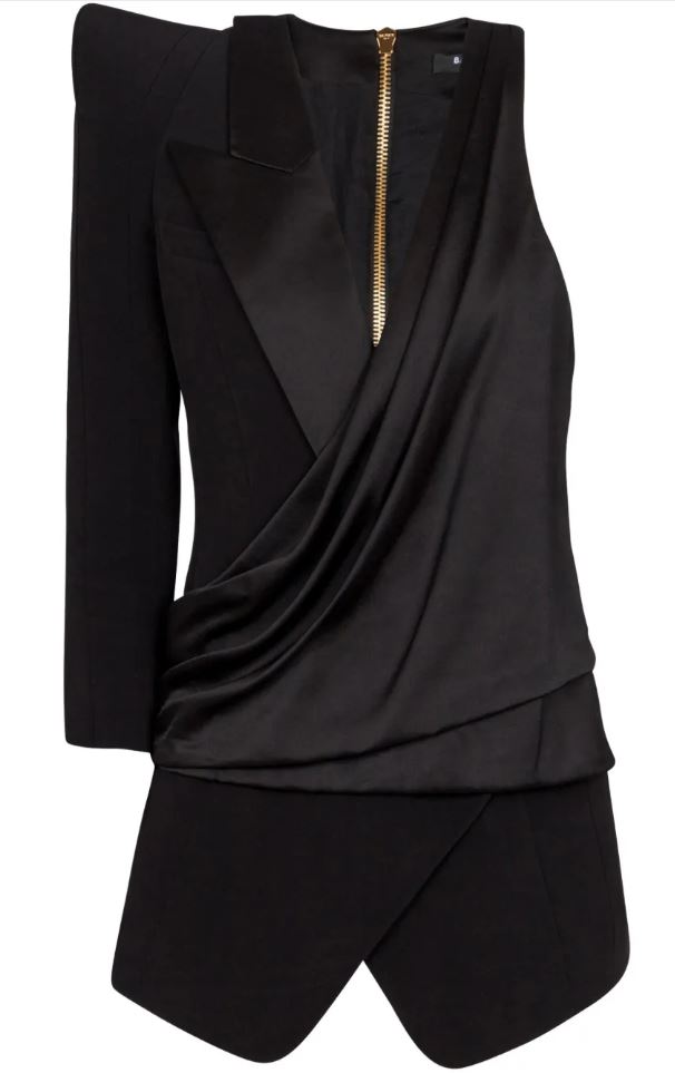 BALMAIN Cotton Blend Dress for Women - SS25 Collection