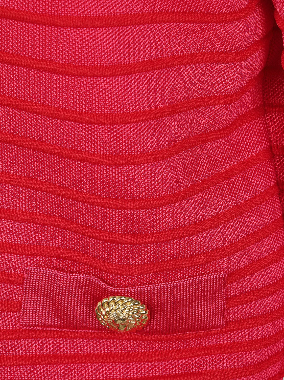 BALMAIN Long Sleeves Side-to-Side Knit Cardigan