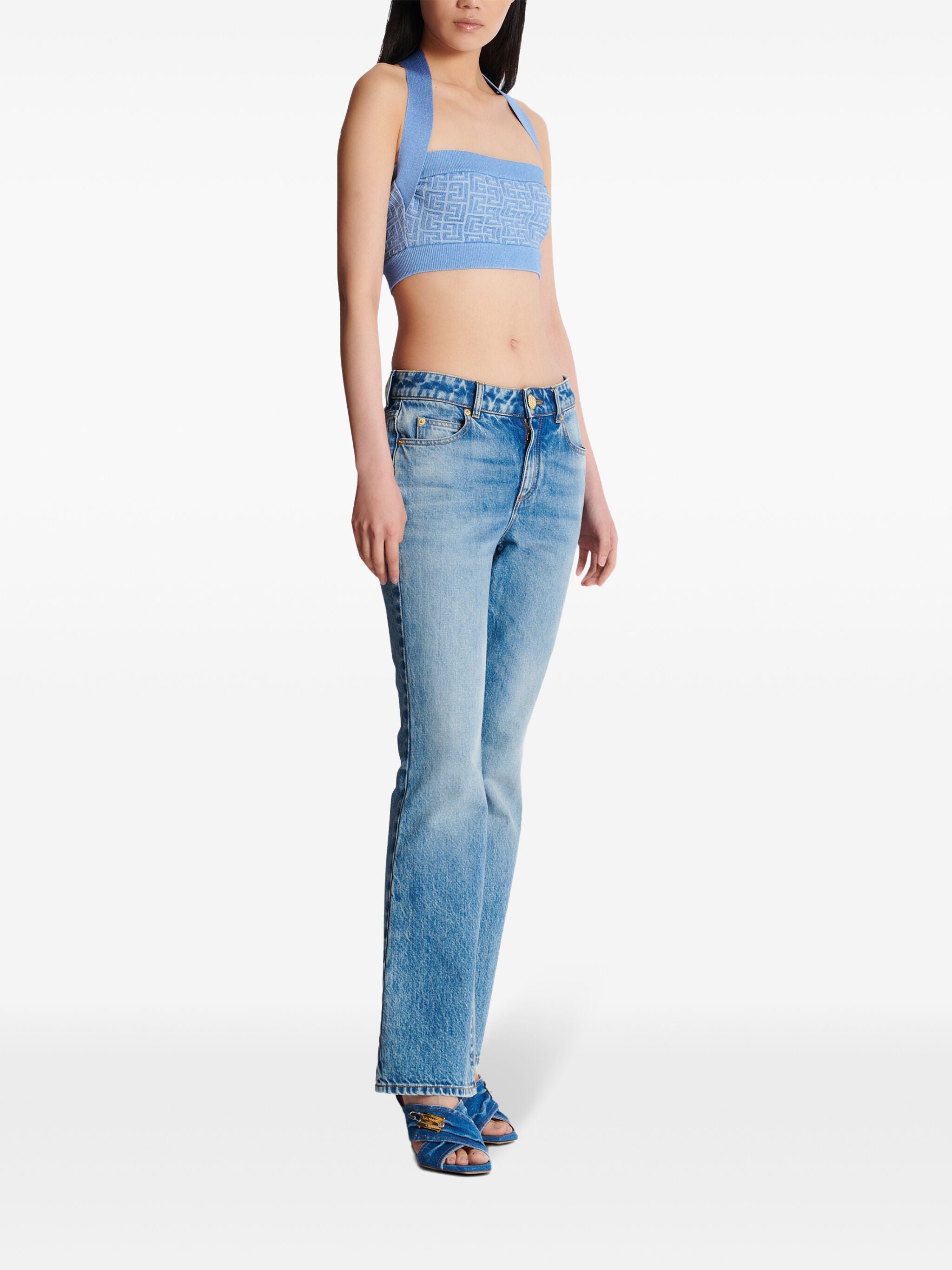 BALMAIN Labyrinth Graphic Top