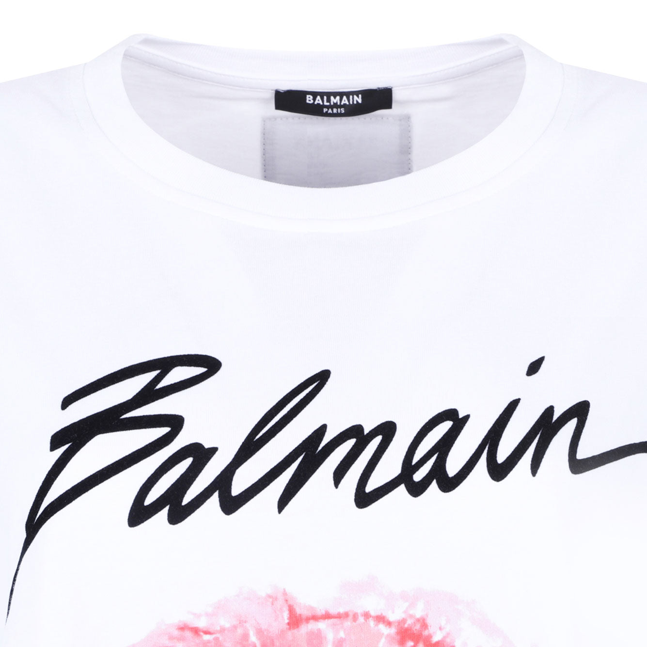 BALMAIN Cotton Graphic T-Shirt for Women - SS25 Collection