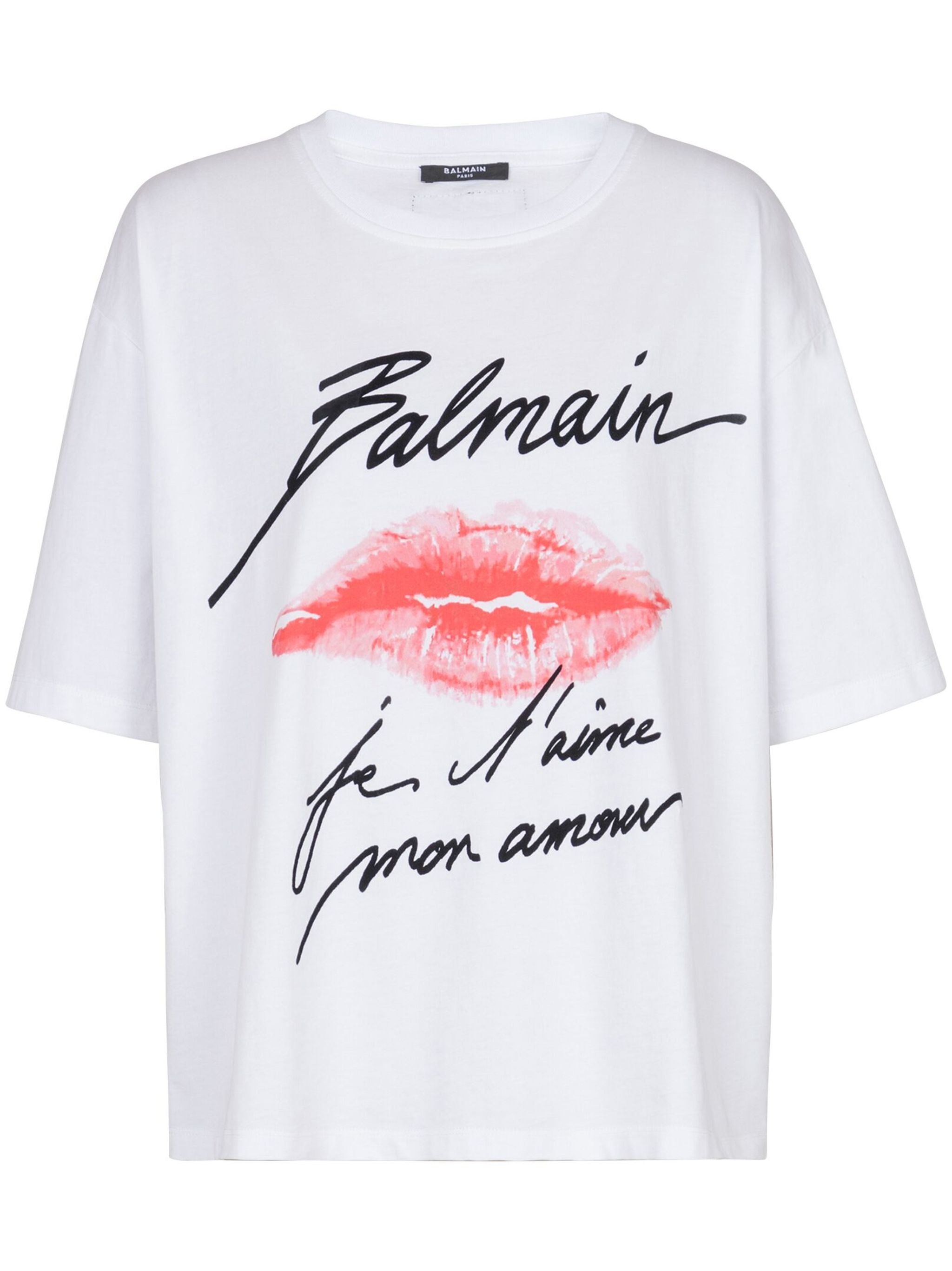 BALMAIN Kiss Print T-Shirt - Size S