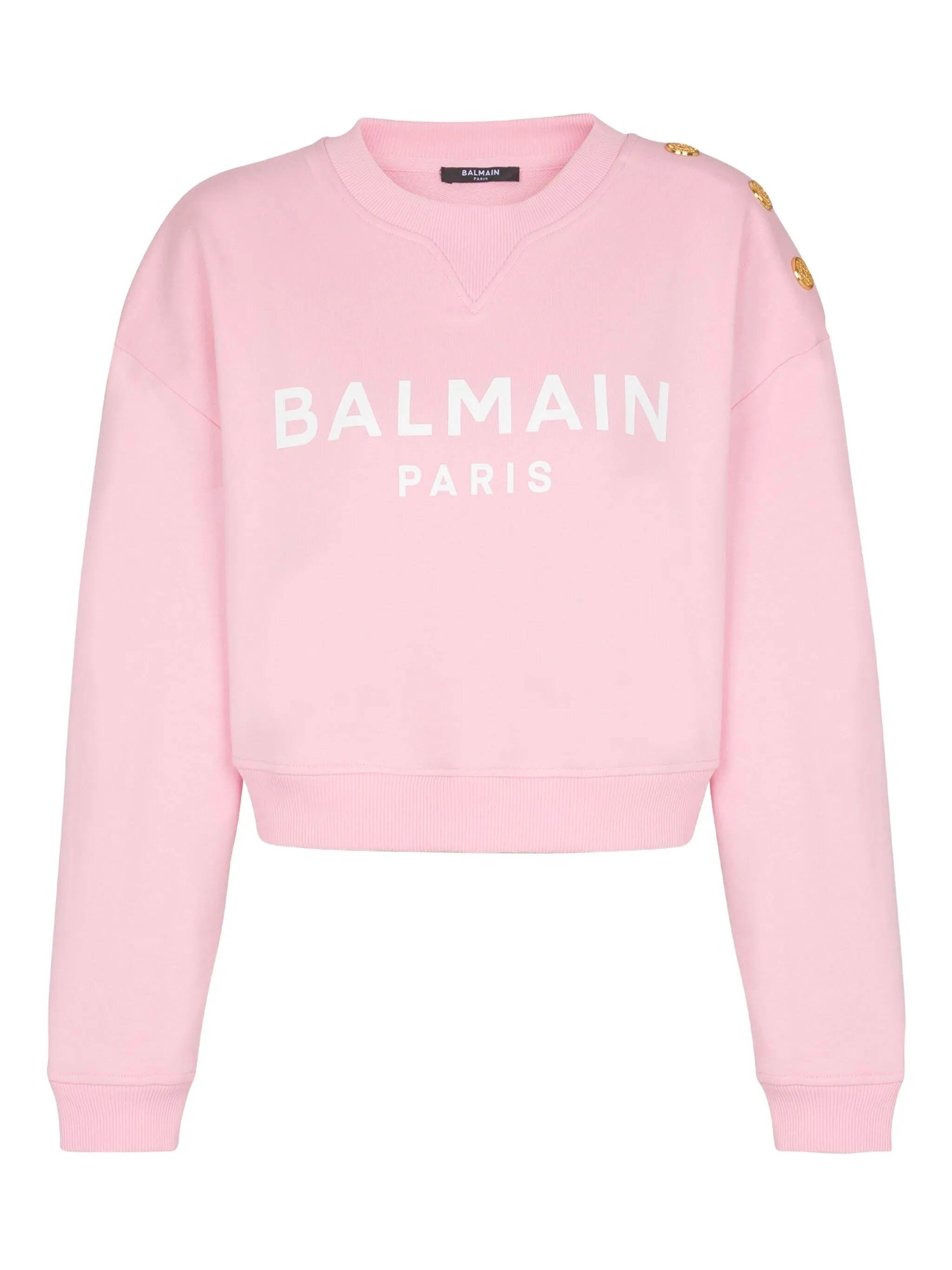 BALMAIN Embellished Shoulder Sweatshirt - Size S