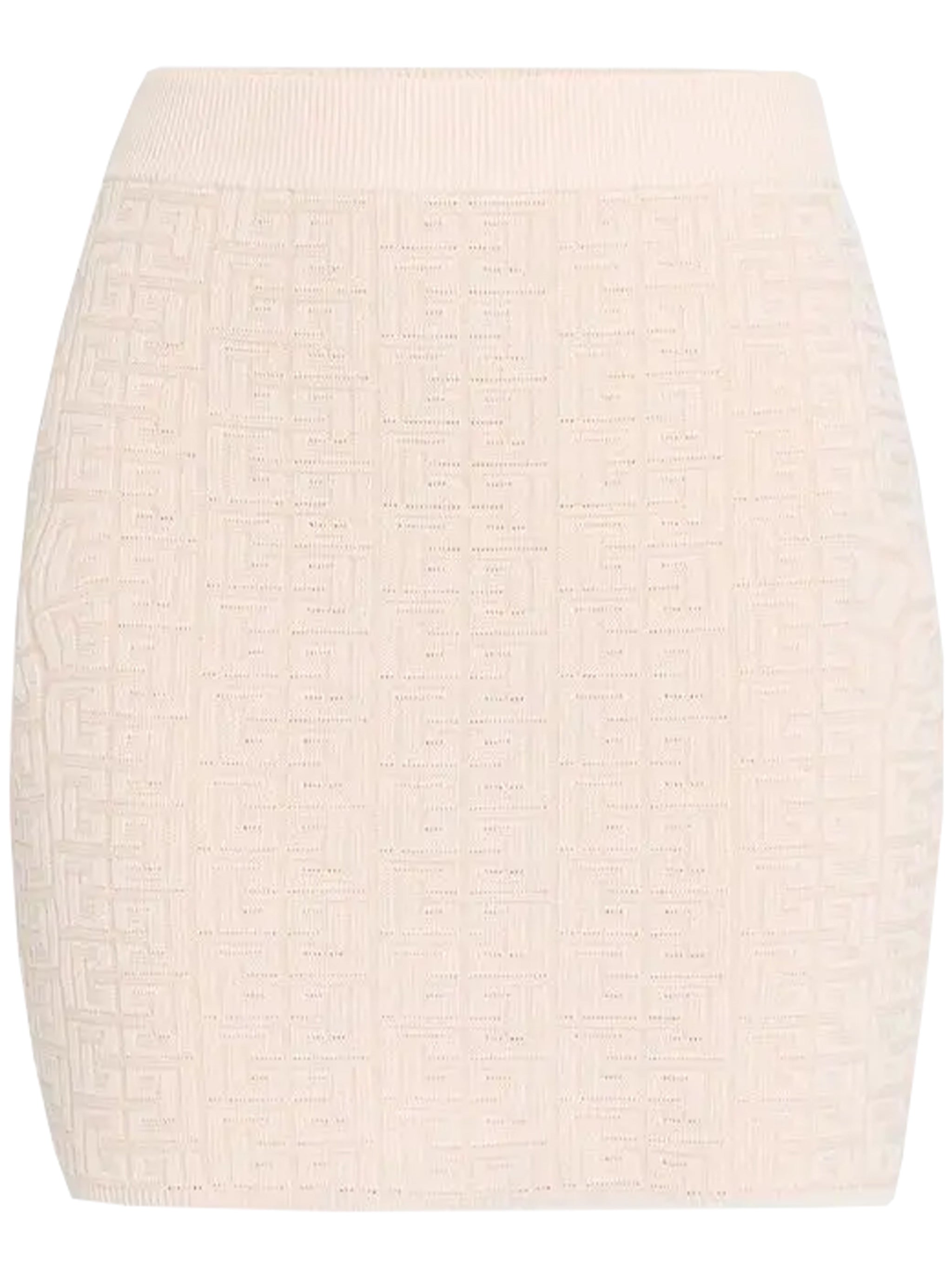 BALMAIN Glossy Knit Mini Skirt