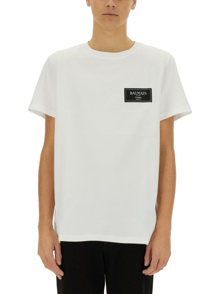 BALMAIN Logo T-Shirt - Size L
