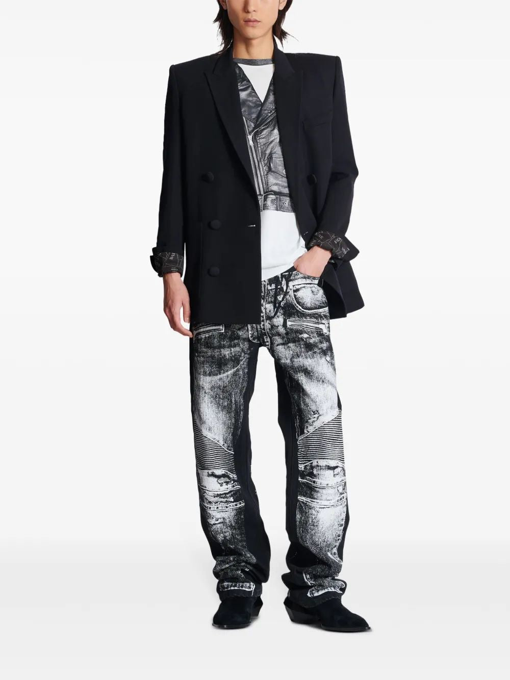 BALMAIN Loose Fit Short Sleeve T-Shirt