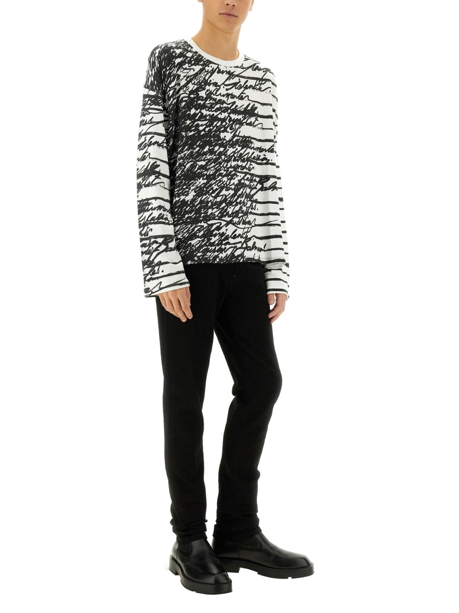 BALMAIN Love Letter T-Shirt - Men's Size L