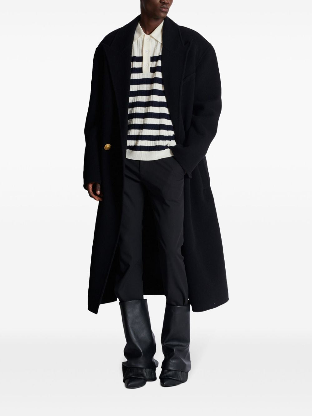 BALMAIN Men's Classic Mini Polo Shirt