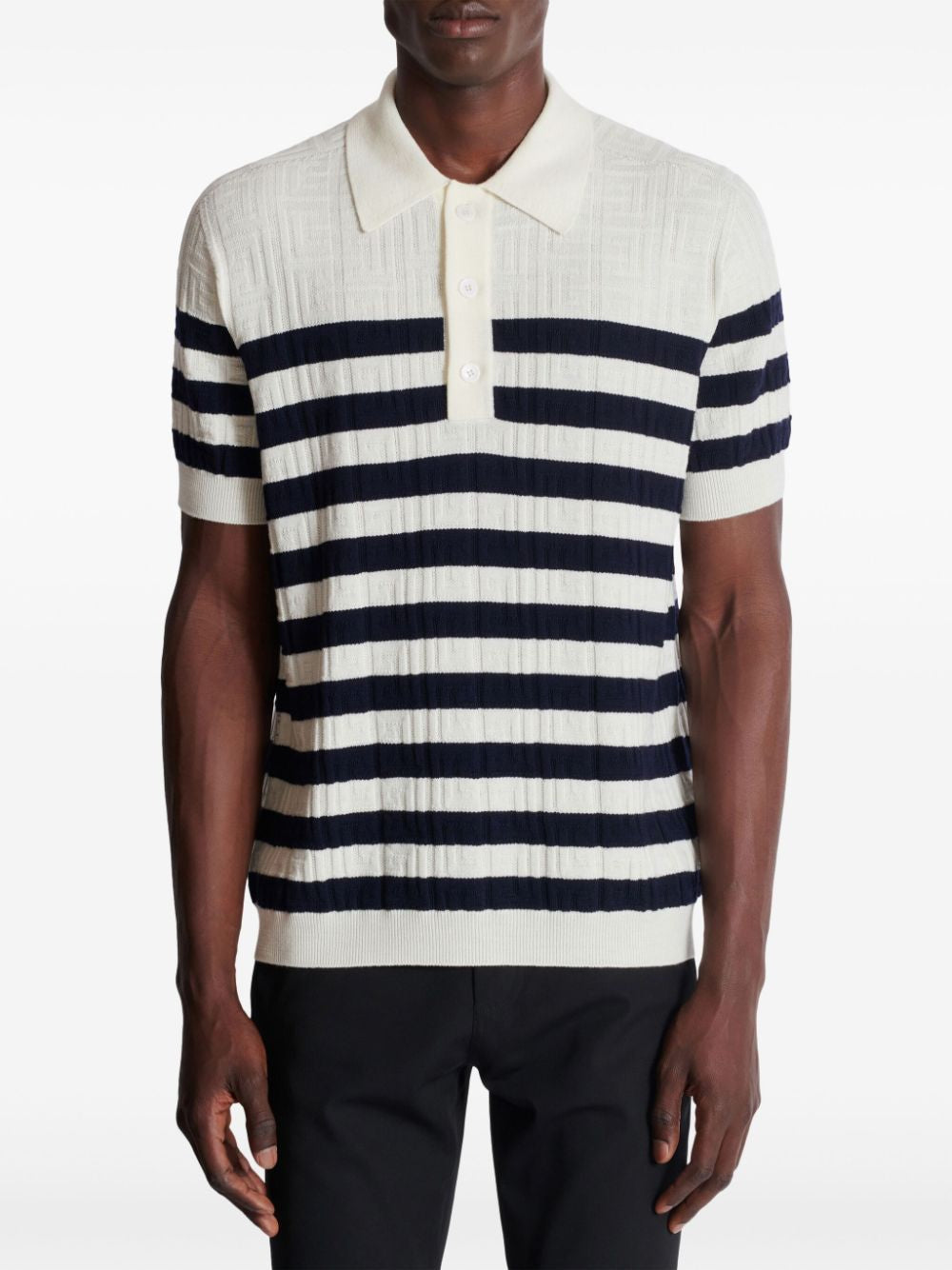 BALMAIN Men's Classic Mini Polo Shirt