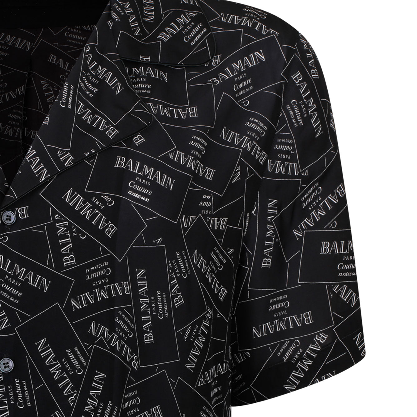 BALMAIN Viscose Button-Up Shirt for Men - SS25 Collection