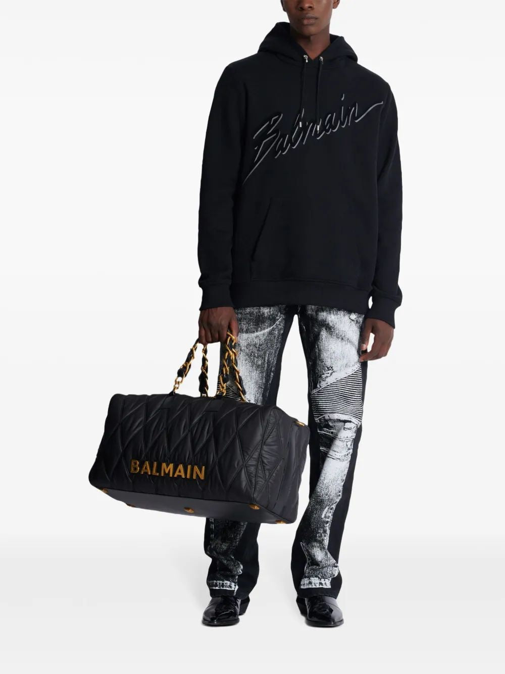 BALMAIN Oversized Long Sleeve Hoodie