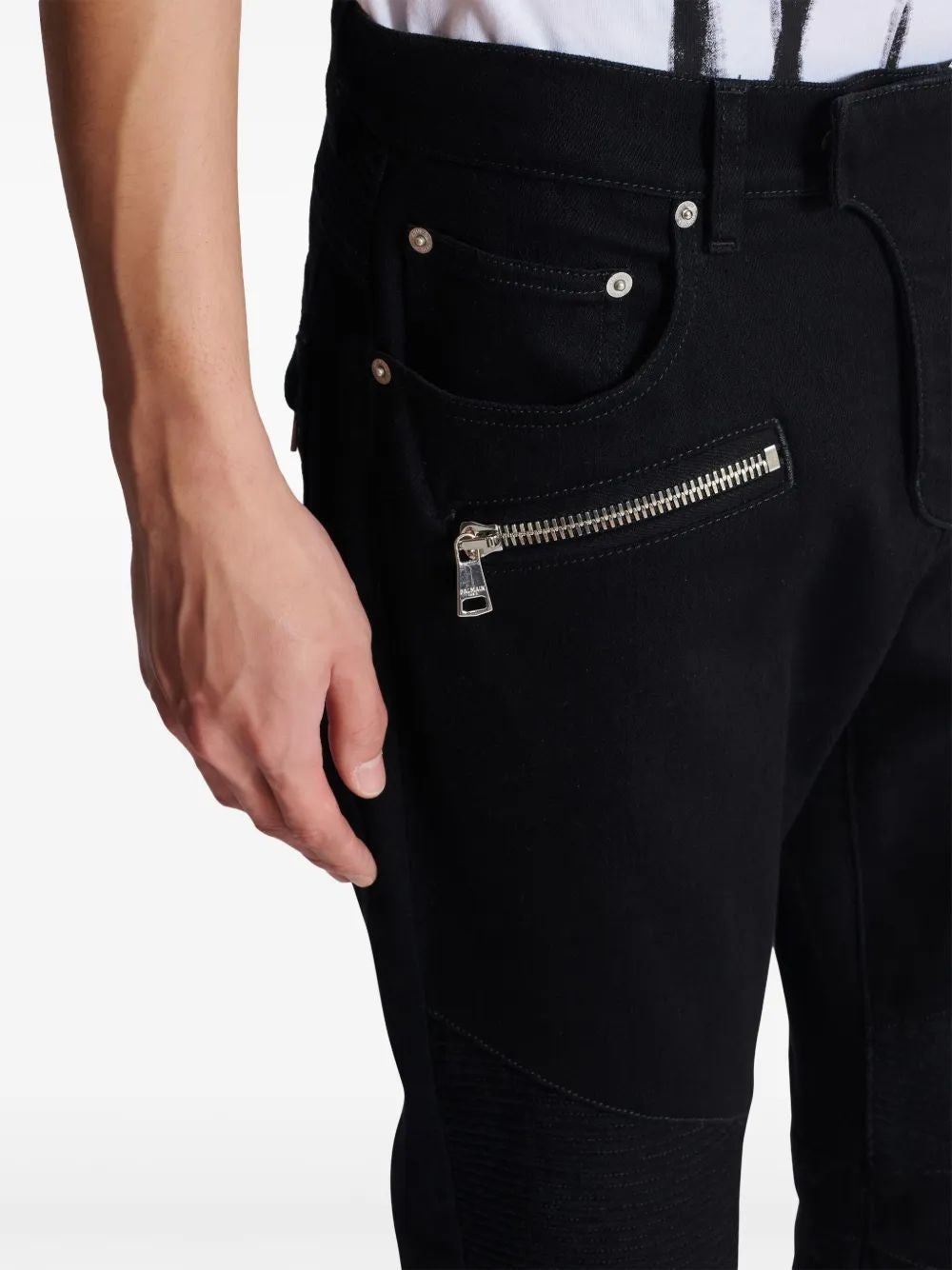 BALMAIN Slim Fit Jeans for Men - SS25 Collection